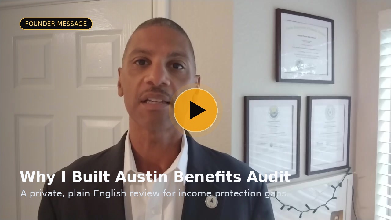 Jesus Escamilla, Founder of Austin Benefits Audit, introducing the private benefits review process